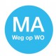 Afwasb. sticker 'ma weg op wo' 19 mm 500/rol (1 stuks)