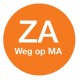 Afwasb. sticker 'za weg op ma' 19 mm 500/rol (1 stuks)