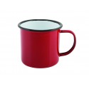 Emaille mok rood 360 ml (per 12 stuks)