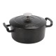 Emaille gietijzeren cocotte rond zwart 2,5L. (1 stuks)