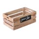 Mangohouten krat met krijtbord 50 x 30 x 20 cm (1 stuks)