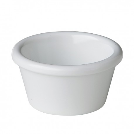 Ramekin met ribbel wit 70 ml (12 stuks)