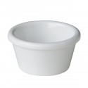 Ramekin met ribbel wit 70 ml (per 12 stuks)