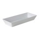 Rechthoekige bak smal wit 50 x 20 x 7,5 cm (3 stuks)