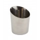 RVS friet/presentatiebakje glad schuin 9,5 cm (24 stuks)