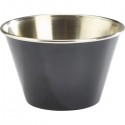 RVS ramekin glad zwart 170 ml (per 24 stuks)