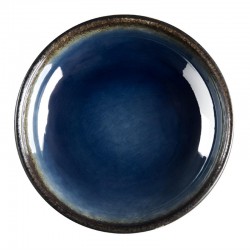 Olympia Nomi ronde tapasdipschaaltjes blauw-zwart 9,5cm