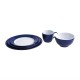 Kristallon Gala melamine bord met blauwe rand 23cm