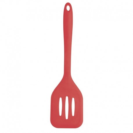 Kitchen Craft silicone flexibele geperforeerde bakspaan rood 31cm