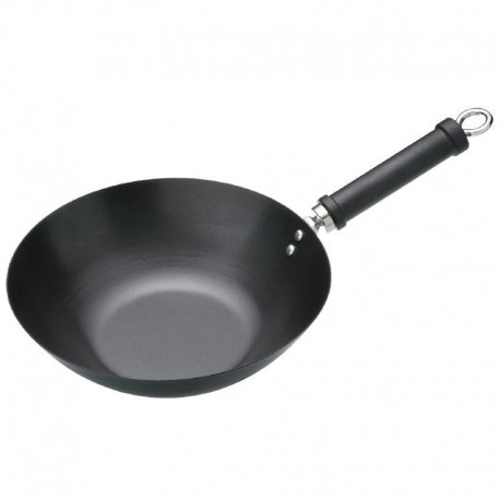 Antikleef wok met platte bodem 30,5cm