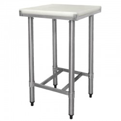 Vogue RVS snijtafel met HDPE snijplank 50cm