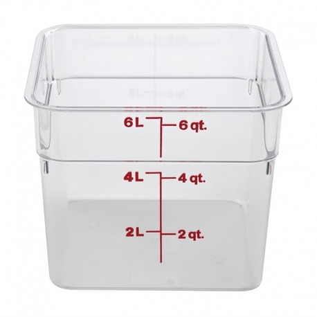 Cambro Camsquare vierkante polycarbonaat voedseldoos 5,7ltr