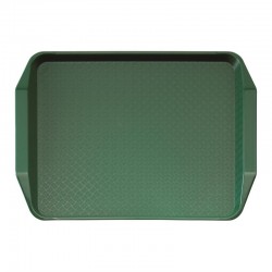 Cambro polypropyleen fastfood dienblad met handvatten groen 43x30cm