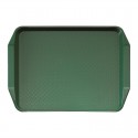 Cambro polypropyleen fastfood dienblad met handvatten groen 43x30cm