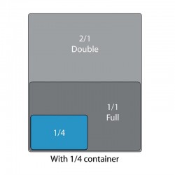 Cambro polycarbonaat bak GN1/4 65mm