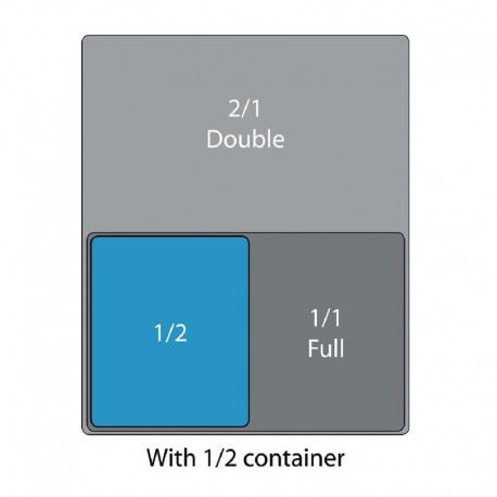 Cambro plat polycarbonaat deksel GN 1/2