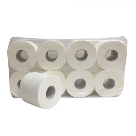 Toiletpapier supersoft cellulose 3-laags 250 vel 56 rol per pak.