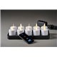 LED set Moving Flame, herlaadbaar, warm white, 10 pcs 38 x Ø 36 mm 25 u White