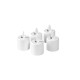 Moving Flame, herlaadbaar, warm white, 5 pcs, spare part 38 x Ø 36 mm 25 u White